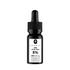 Hemnia CBD in Lachsöl für Tiere – 5 % CBD, 500 mg, 10 ml
