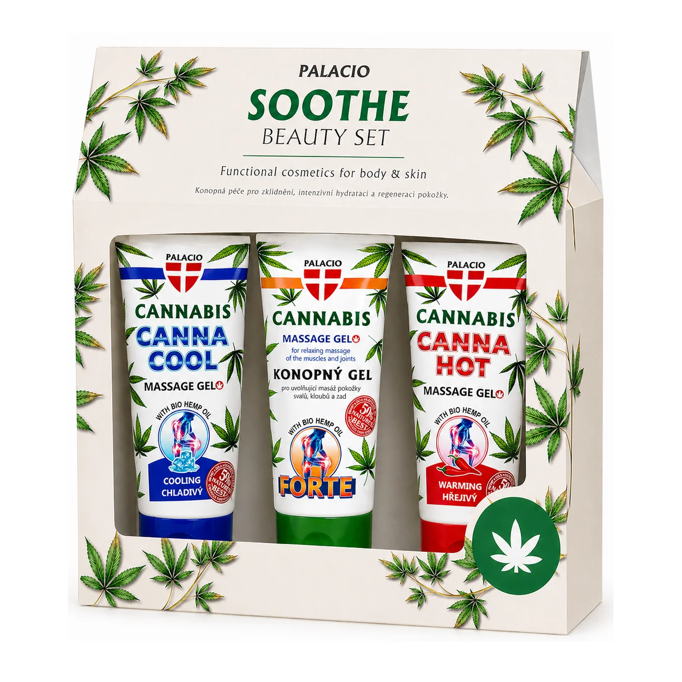 Palacio Soothe Beauty Set - Cannacool, Forte und Cannahot