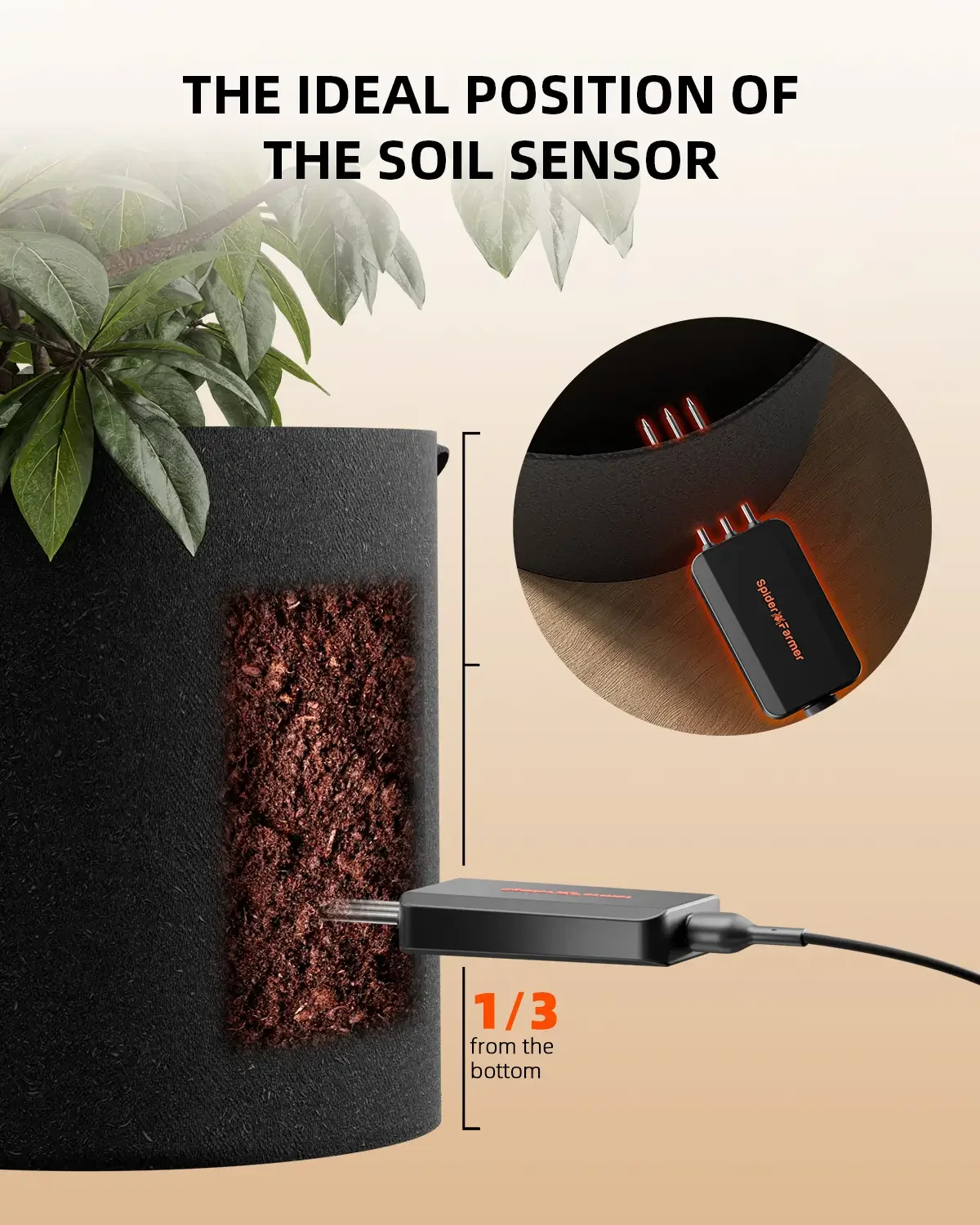 Spider Farmer 3-in-1 Bodensensor, 3 Stück