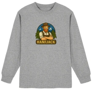 Hanfjack Logo – Organic Heavy Oversized Longsleeve T-Shirt