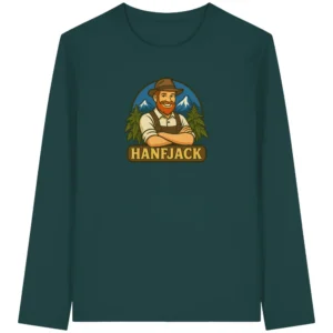 Hanfjack Logo – Organic Longsleeve T-Shirt