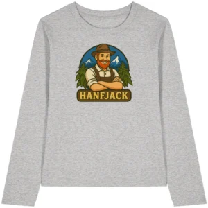 Hanfjack Logo – Womens Organic Longsleeve T-Shirt